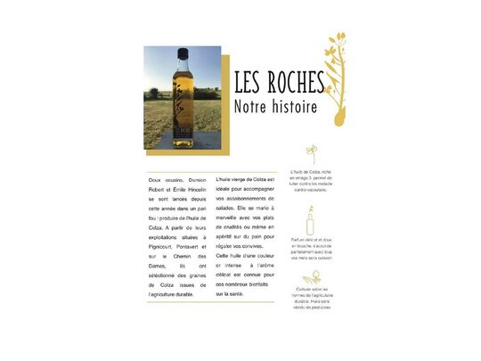 Présentation de l'Huiles des roche de Pignicourt